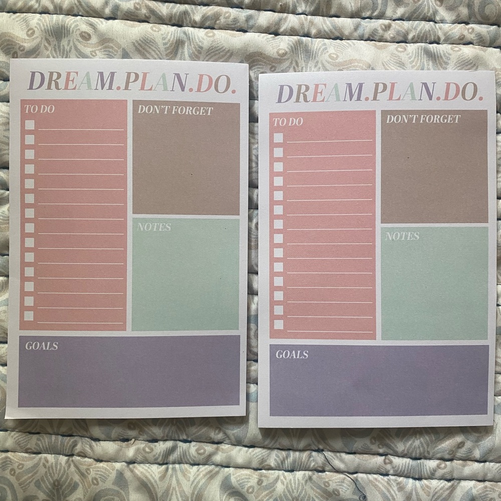 Notepads/Planner